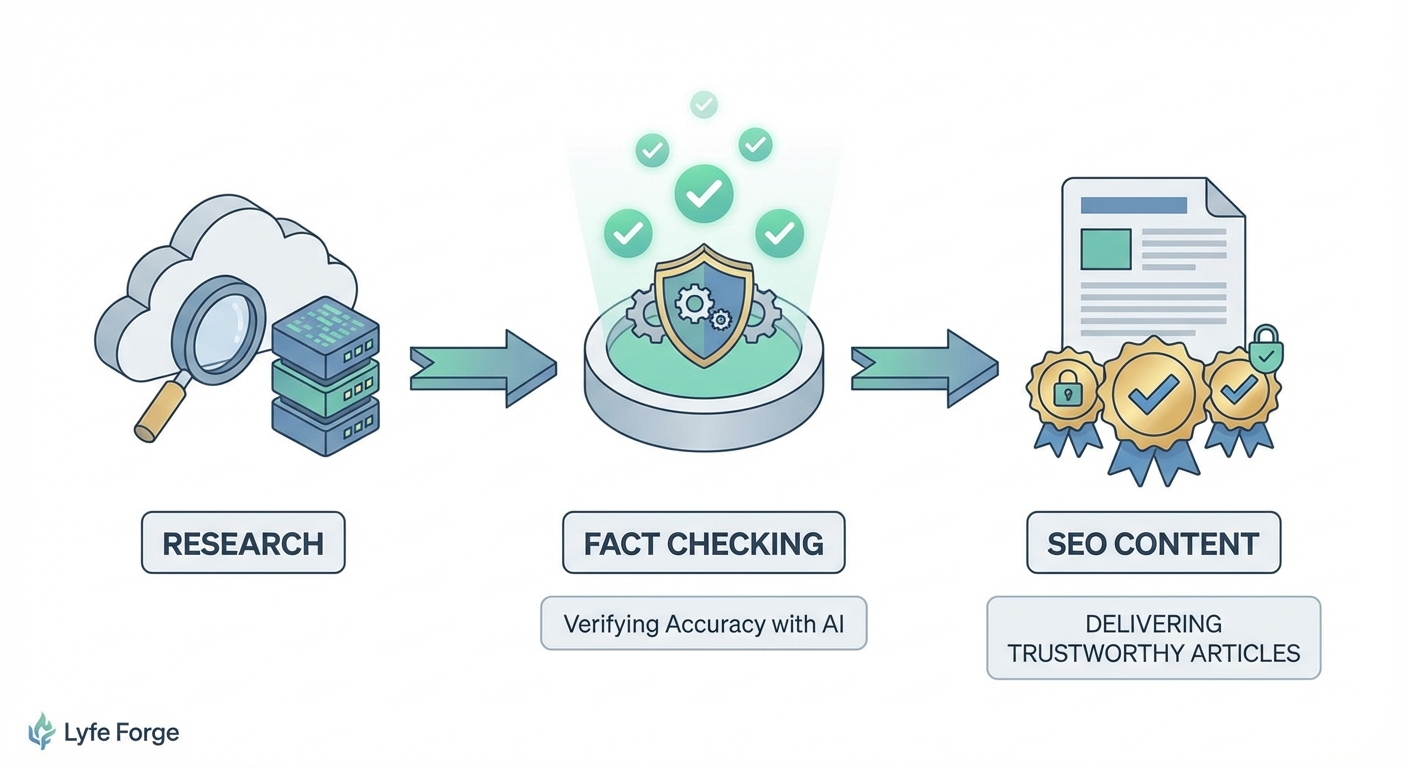 Illustration for How Lyfe Forge Uses Built‑In Fact Checking to Earn Your Trust