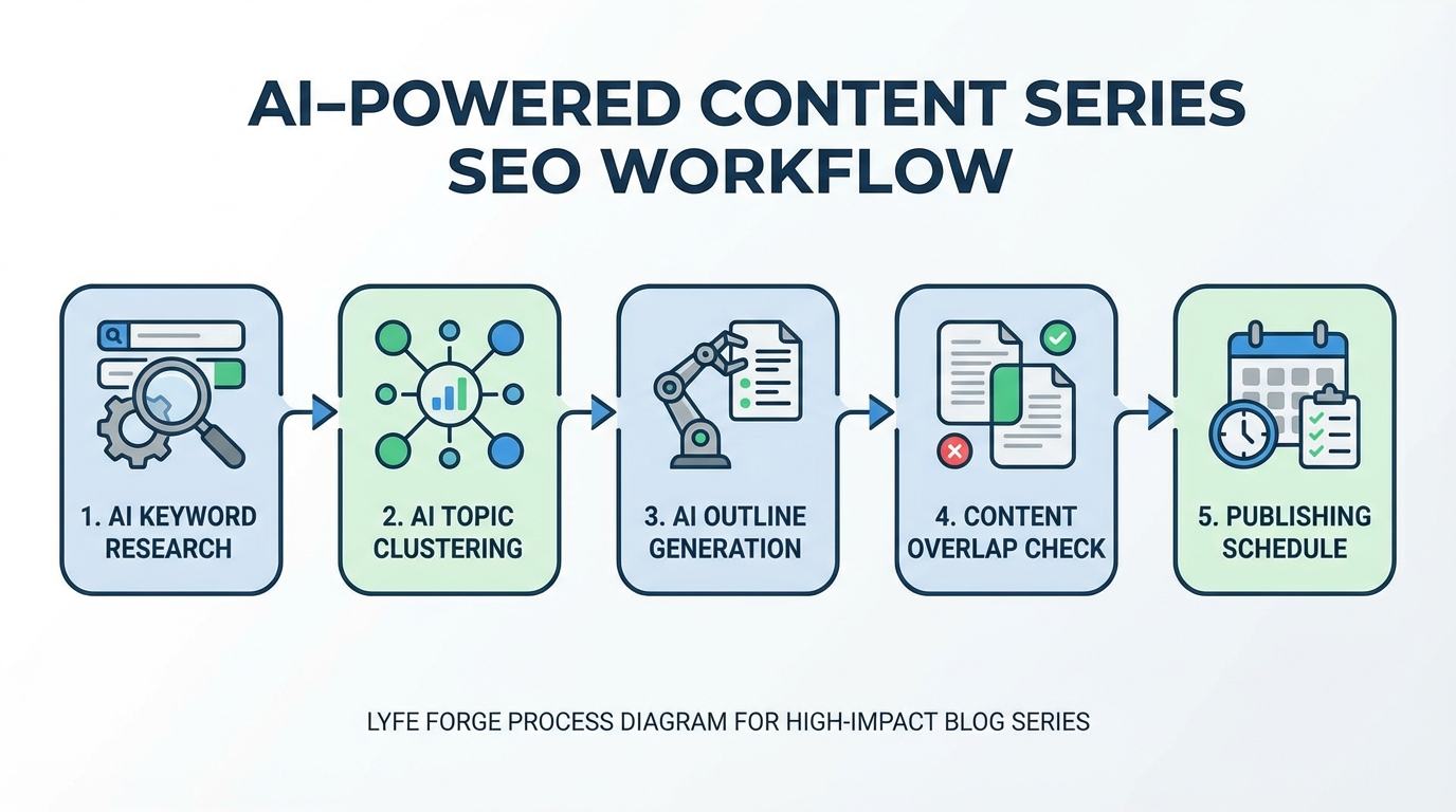 Content series seo mid article explaining ai workflow
