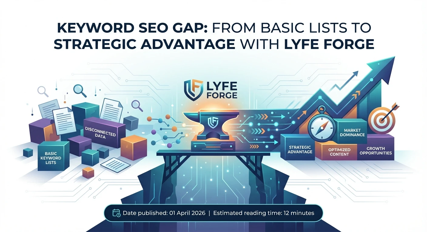 Keyword SEO Gap Analysis with Lyfe Forge